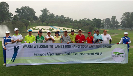 Welcome To James Ong Golf Club From Singapore in Hanoi Golf Tournament 2016